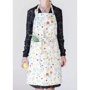 Unisex Natural Cotton Apron with Pocket | Adjustable Neck Strap | One Size